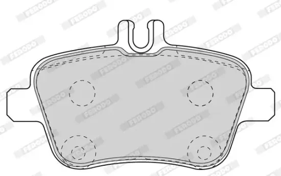Bremsbelagsatz, Scheibenbremse Hinterachse FERODO FDB4163 Bild Bremsbelagsatz, Scheibenbremse Hinterachse FERODO FDB4163