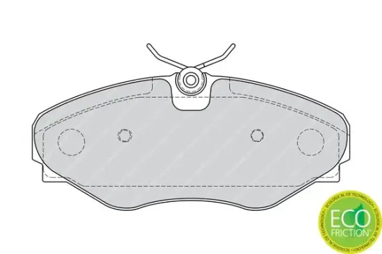 Bremsbelagsatz, Scheibenbremse Vorderachse FERODO FDB4176 Bild Bremsbelagsatz, Scheibenbremse Vorderachse FERODO FDB4176