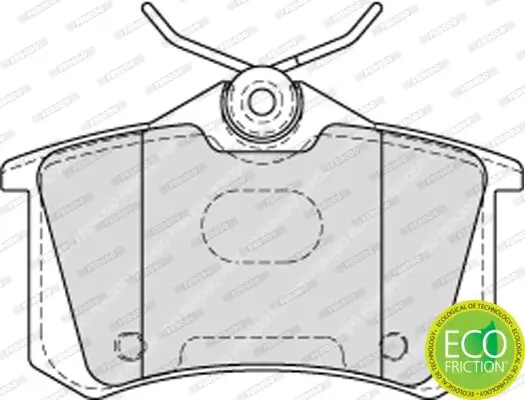 Bremsbelagsatz, Scheibenbremse Hinterachse FERODO FDB4178 Bild Bremsbelagsatz, Scheibenbremse Hinterachse FERODO FDB4178