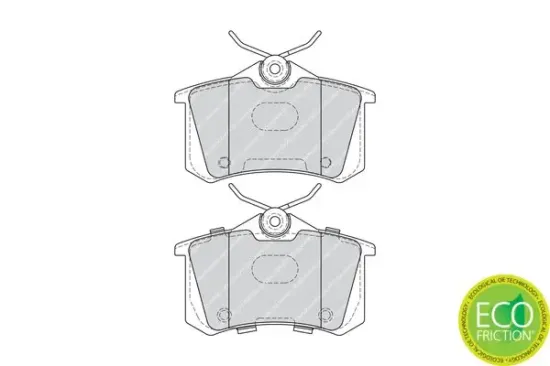 Bremsbelagsatz, Scheibenbremse Hinterachse FERODO FDB4178 Bild Bremsbelagsatz, Scheibenbremse Hinterachse FERODO FDB4178