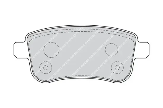 Bremsbelagsatz, Scheibenbremse Hinterachse FERODO FDB4182 Bild Bremsbelagsatz, Scheibenbremse Hinterachse FERODO FDB4182