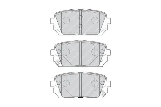 Bremsbelagsatz, Scheibenbremse Hinterachse FERODO FDB4193 Bild Bremsbelagsatz, Scheibenbremse Hinterachse FERODO FDB4193