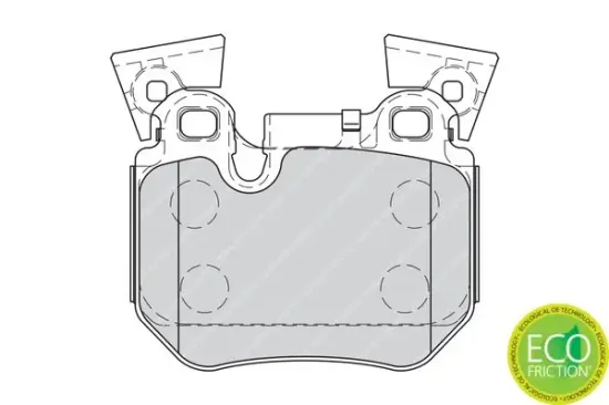 Bremsbelagsatz, Scheibenbremse FERODO FDB4217 Bild Bremsbelagsatz, Scheibenbremse FERODO FDB4217