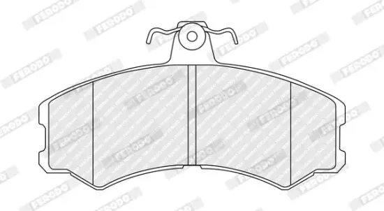 Bremsbelagsatz, Scheibenbremse Vorderachse FERODO FDB4225 Bild Bremsbelagsatz, Scheibenbremse Vorderachse FERODO FDB4225