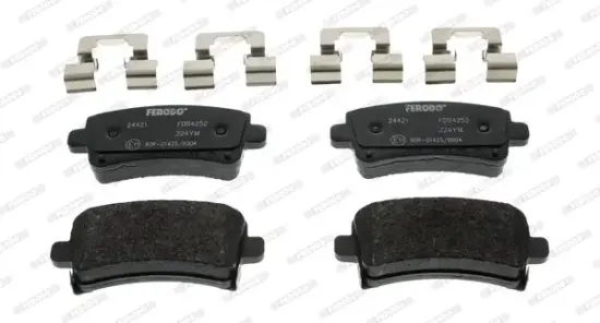 Bremsbelagsatz, Scheibenbremse Hinterachse FERODO FDB4252 Bild Bremsbelagsatz, Scheibenbremse Hinterachse FERODO FDB4252