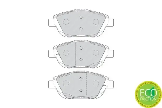 Bremsbelagsatz, Scheibenbremse Vorderachse FERODO FDB4288 Bild Bremsbelagsatz, Scheibenbremse Vorderachse FERODO FDB4288