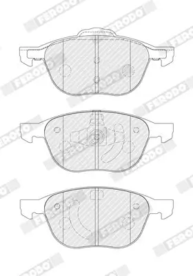 Bremsbelagsatz, Scheibenbremse FERODO FDB4319