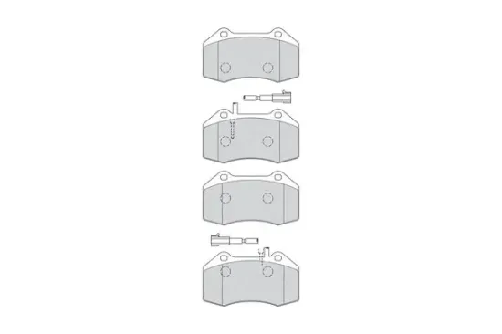 Bremsbelagsatz, Scheibenbremse Vorderachse FERODO FDB4320 Bild Bremsbelagsatz, Scheibenbremse Vorderachse FERODO FDB4320