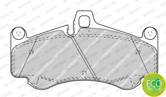 Bremsbelagsatz, Scheibenbremse Vorderachse FERODO FDB4328 Bild Bremsbelagsatz, Scheibenbremse Vorderachse FERODO FDB4328