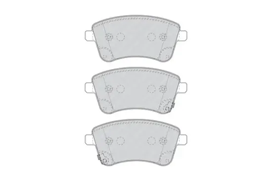 Bremsbelagsatz, Scheibenbremse Vorderachse FERODO FDB4339 Bild Bremsbelagsatz, Scheibenbremse Vorderachse FERODO FDB4339