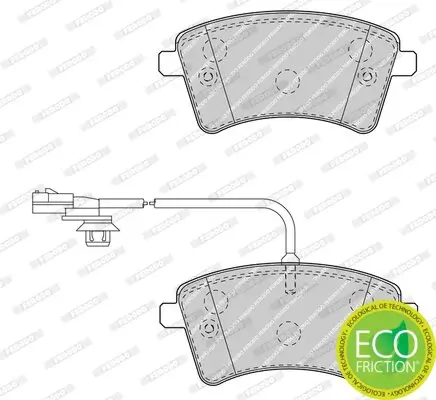 Bremsbelagsatz, Scheibenbremse FERODO FDB4340 Bild Bremsbelagsatz, Scheibenbremse FERODO FDB4340