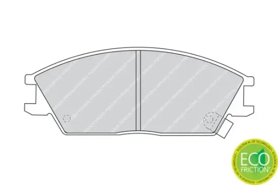 Bremsbelagsatz, Scheibenbremse Vorderachse FERODO FDB435 Bild Bremsbelagsatz, Scheibenbremse Vorderachse FERODO FDB435