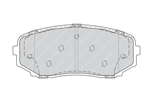 Bremsbelagsatz, Scheibenbremse Vorderachse FERODO FDB4365