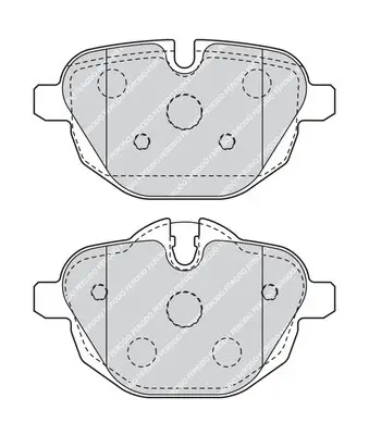 Bremsbelagsatz, Scheibenbremse FERODO FDB4376G Bild Bremsbelagsatz, Scheibenbremse FERODO FDB4376G