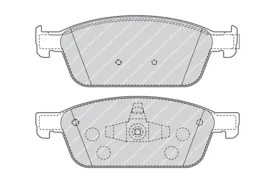 Bremsbelagsatz, Scheibenbremse Vorderachse FERODO FDB4416 Bild Bremsbelagsatz, Scheibenbremse Vorderachse FERODO FDB4416