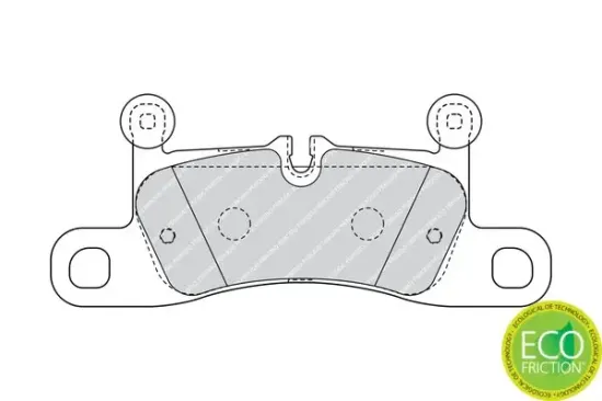 Bremsbelagsatz, Scheibenbremse FERODO FDB4424 Bild Bremsbelagsatz, Scheibenbremse FERODO FDB4424