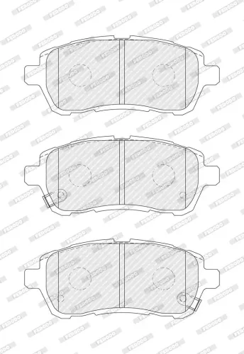 Bremsbelagsatz, Scheibenbremse Vorderachse FERODO FDB4426 Bild Bremsbelagsatz, Scheibenbremse Vorderachse FERODO FDB4426
