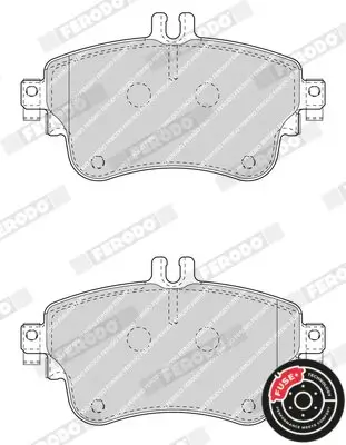 Bremsbelagsatz, Scheibenbremse Vorderachse FERODO FDB4428 Bild Bremsbelagsatz, Scheibenbremse Vorderachse FERODO FDB4428