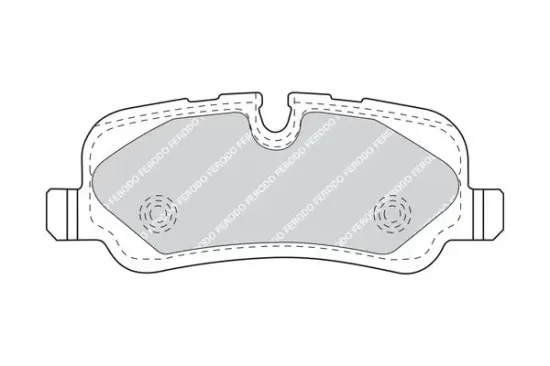 Bremsbelagsatz, Scheibenbremse Hinterachse FERODO FDB4432 Bild Bremsbelagsatz, Scheibenbremse Hinterachse FERODO FDB4432