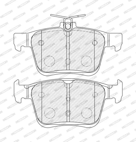 Bremsbelagsatz, Scheibenbremse FERODO FDB4434 Bild Bremsbelagsatz, Scheibenbremse FERODO FDB4434