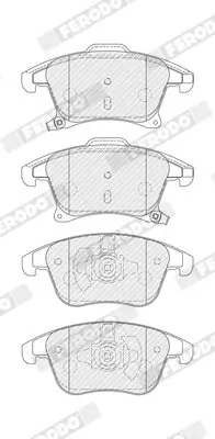 Bremsbelagsatz, Scheibenbremse Vorderachse FERODO FDB4445 Bild Bremsbelagsatz, Scheibenbremse Vorderachse FERODO FDB4445