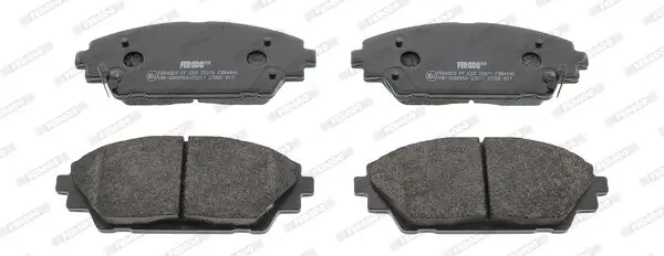Bremsbelagsatz, Scheibenbremse Vorderachse FERODO FDB4446