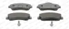 Bremsbelagsatz, Scheibenbremse Vorderachse FERODO FDB4491