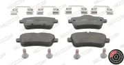 Bremsbelagsatz, Scheibenbremse Hinterachse FERODO FDB4587