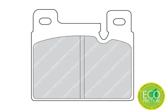 Bremsbelagsatz, Scheibenbremse Vorderachse FERODO FDB458 Bild Bremsbelagsatz, Scheibenbremse Vorderachse FERODO FDB458