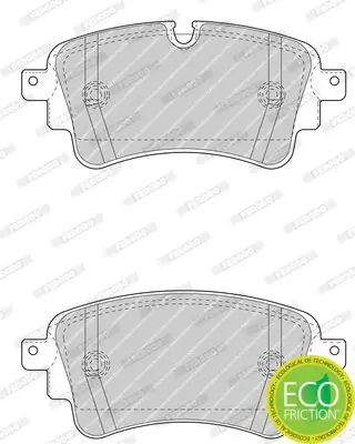 Bremsbelagsatz, Scheibenbremse FERODO FDB4617 Bild Bremsbelagsatz, Scheibenbremse FERODO FDB4617