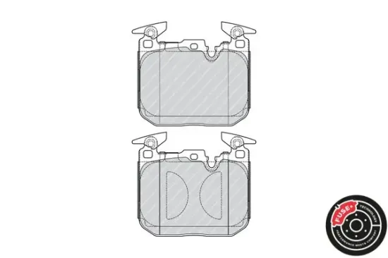 Bremsbelagsatz, Scheibenbremse FERODO FDB4662 Bild Bremsbelagsatz, Scheibenbremse FERODO FDB4662