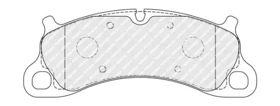 Bremsbelagsatz, Scheibenbremse Vorderachse FERODO FDB4664 Bild Bremsbelagsatz, Scheibenbremse Vorderachse FERODO FDB4664
