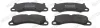 Bremsbelagsatz, Scheibenbremse Vorderachse FERODO FDB4664