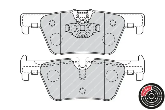 Bremsbelagsatz, Scheibenbremse Hinterachse FERODO FDB4670 Bild Bremsbelagsatz, Scheibenbremse Hinterachse FERODO FDB4670