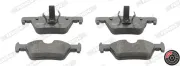 Bremsbelagsatz, Scheibenbremse Hinterachse FERODO FDB4670
