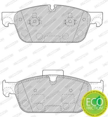 Bremsbelagsatz, Scheibenbremse Vorderachse FERODO FDB4693 Bild Bremsbelagsatz, Scheibenbremse Vorderachse FERODO FDB4693