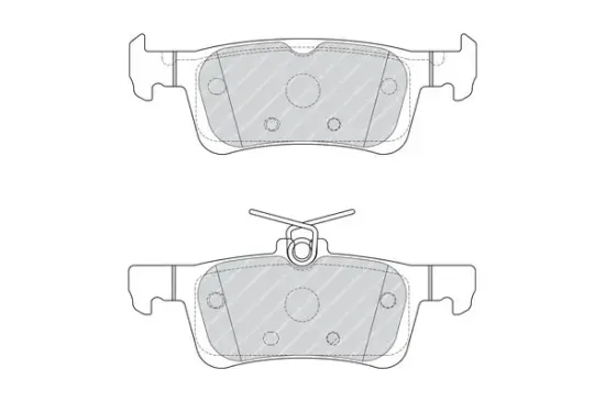 Bremsbelagsatz, Scheibenbremse Hinterachse FERODO FDB4695 Bild Bremsbelagsatz, Scheibenbremse Hinterachse FERODO FDB4695