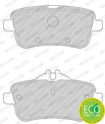 Bremsbelagsatz, Scheibenbremse Hinterachse FERODO FDB4701 Bild Bremsbelagsatz, Scheibenbremse Hinterachse FERODO FDB4701