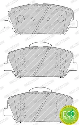 Bremsbelagsatz, Scheibenbremse Vorderachse FERODO FDB4703 Bild Bremsbelagsatz, Scheibenbremse Vorderachse FERODO FDB4703