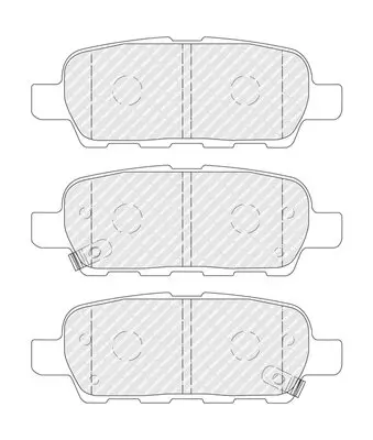 Bremsbelagsatz, Scheibenbremse Hinterachse FERODO FDB4756 Bild Bremsbelagsatz, Scheibenbremse Hinterachse FERODO FDB4756