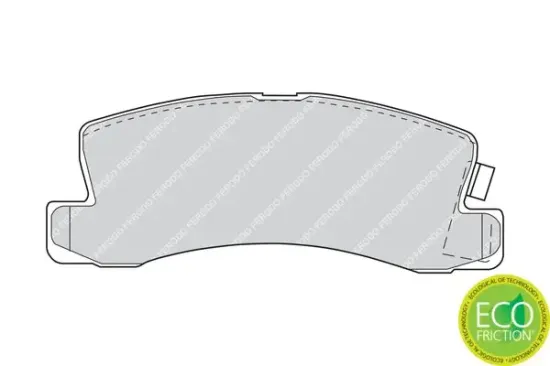 Bremsbelagsatz, Scheibenbremse FERODO FDB478 Bild Bremsbelagsatz, Scheibenbremse FERODO FDB478