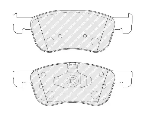 Bremsbelagsatz, Scheibenbremse Vorderachse FERODO FDB4816 Bild Bremsbelagsatz, Scheibenbremse Vorderachse FERODO FDB4816