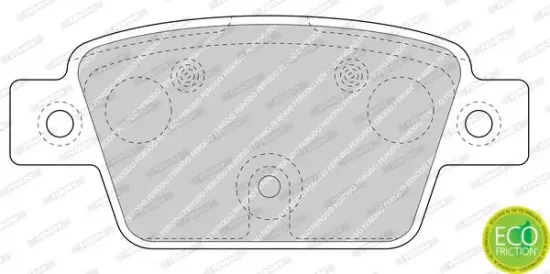 Bremsbelagsatz, Scheibenbremse Hinterachse FERODO FDB4829 Bild Bremsbelagsatz, Scheibenbremse Hinterachse FERODO FDB4829