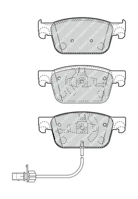 Bremsbelagsatz, Scheibenbremse Vorderachse FERODO FDB4871 Bild Bremsbelagsatz, Scheibenbremse Vorderachse FERODO FDB4871