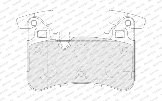 Bremsbelagsatz, Scheibenbremse Hinterachse FERODO FDB4874 Bild Bremsbelagsatz, Scheibenbremse Hinterachse FERODO FDB4874