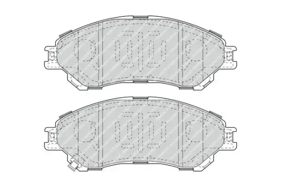 Bremsbelagsatz, Scheibenbremse Vorderachse FERODO FDB4884 Bild Bremsbelagsatz, Scheibenbremse Vorderachse FERODO FDB4884