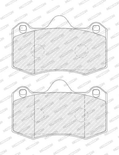 Bremsbelagsatz, Scheibenbremse Vorderachse FERODO FDB4887 Bild Bremsbelagsatz, Scheibenbremse Vorderachse FERODO FDB4887