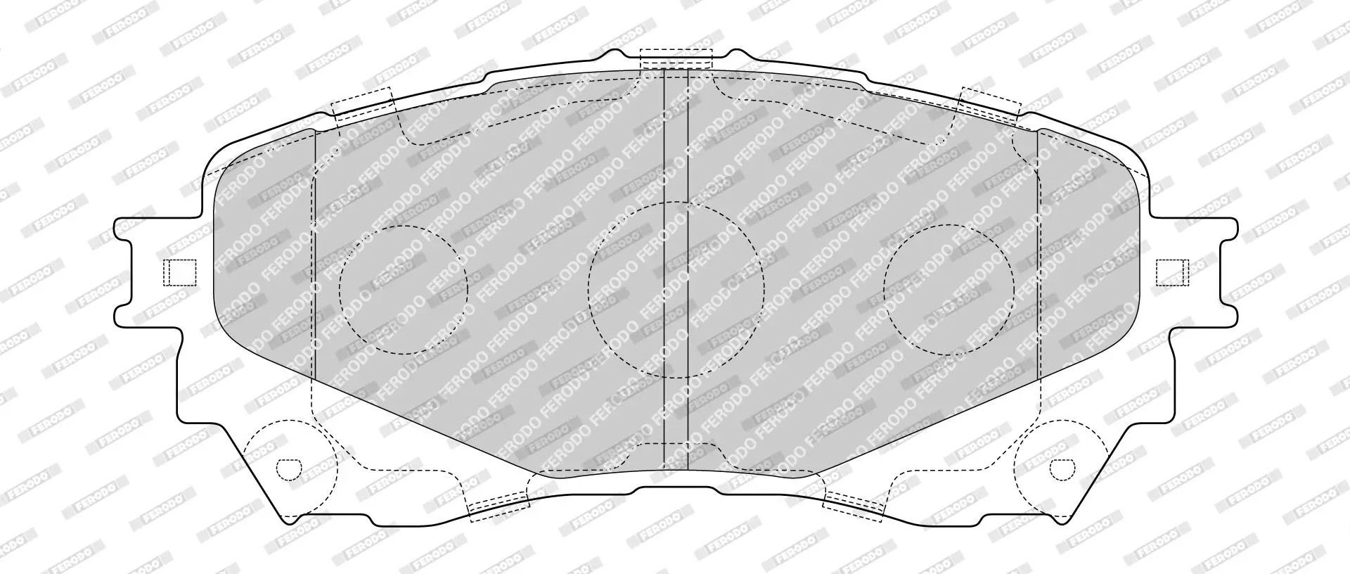 Bremsbelagsatz, Scheibenbremse Hinterachse FERODO FDB4766