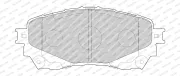 Bremsbelagsatz, Scheibenbremse Hinterachse FERODO FDB4766