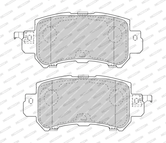 Bremsbelagsatz, Scheibenbremse Hinterachse FERODO FDB4892 Bild Bremsbelagsatz, Scheibenbremse Hinterachse FERODO FDB4892